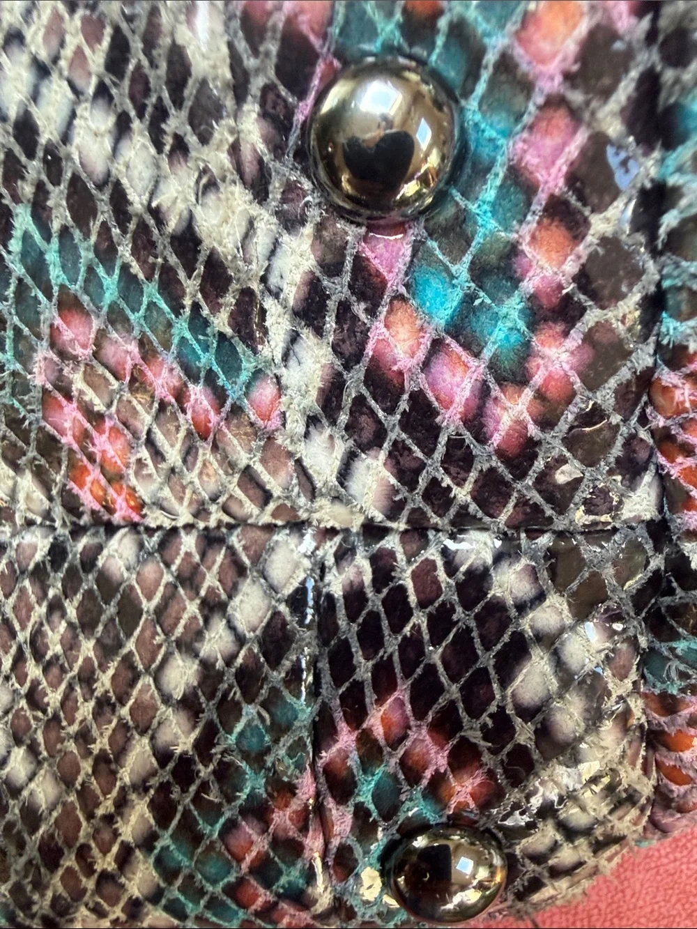 Aimee kestenberg Snake-Print Crossbody Bag in Black with Multicolor Accents